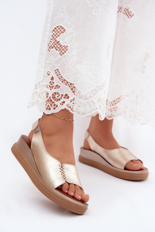 Zelta platformas sandales Tai turiciejka L7631-25