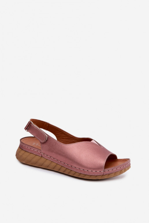 Rozā zelta platformas sandales Tai turiciejka L7633-25