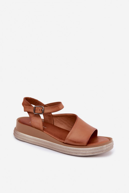 Brūnas platformas sandales Tai turiciejka L7629-29