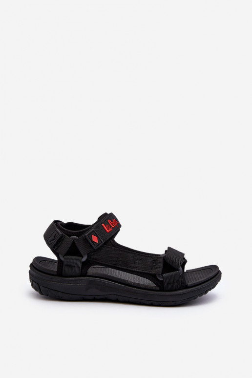Sieviešu sandales ar lipīgām aizdares melnā krāsā Lee Cooper LCIN-26-34-4423L