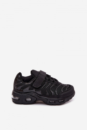 Bērnu sporta apavi ar velcro melnā krāsā Rider 2