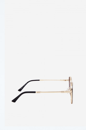 Saulesbrilles ar UV 400 filtru melnā un zelta krāsā 2