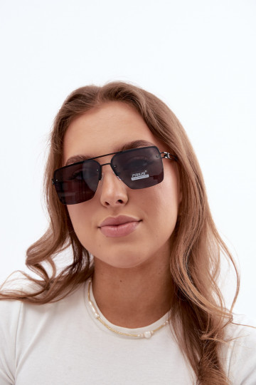 Saulesbrilles ar UV filtru melnā krāsā 2