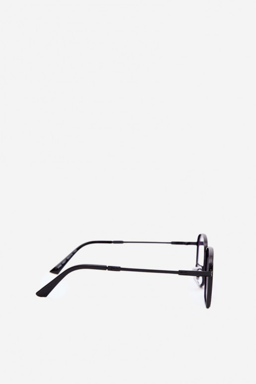 Saulesbrilles ar plānām rāmēm UV 400 melnā krāsā