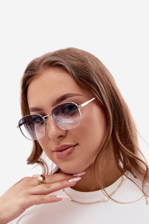 Saulesbrilles ar plānām rāmēm UV 400 zila krāsā