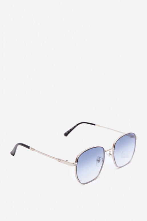 Saulesbrilles ar plānām rāmēm UV 400 zila krāsā