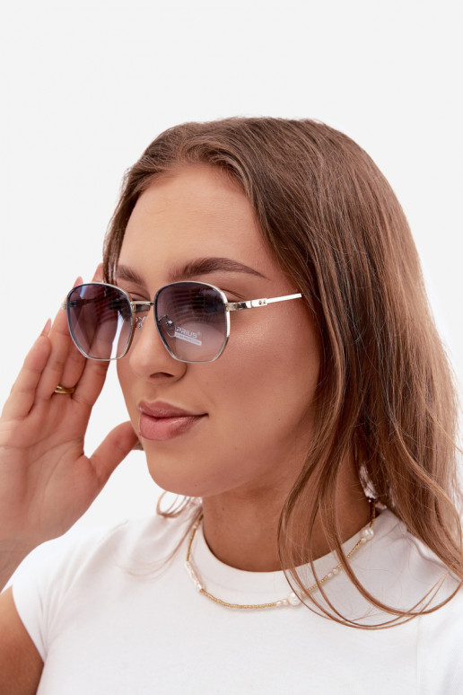 Saulesbrilles ar plānām rāmēm UV 400 zila krāsā