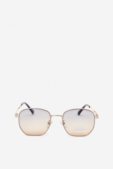 Saulesbrilles ar plānām rāmēm UV 400 dzeltenā krāsā 2