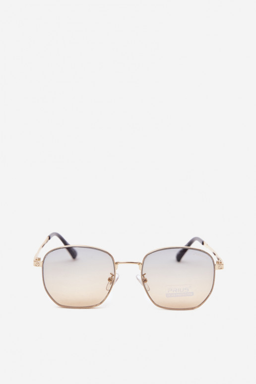 Saulesbrilles ar plānām rāmēm UV 400 dzeltenā krāsā