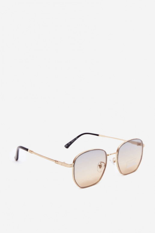 Saulesbrilles ar plānām rāmēm UV 400 dzeltenā krāsā