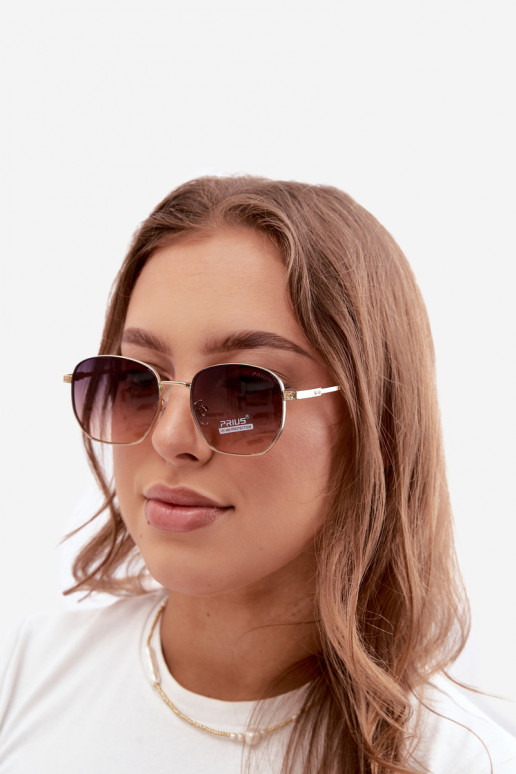 Saulesbrilles ar plānām rāmēm UV 400 brūnā krāsā
