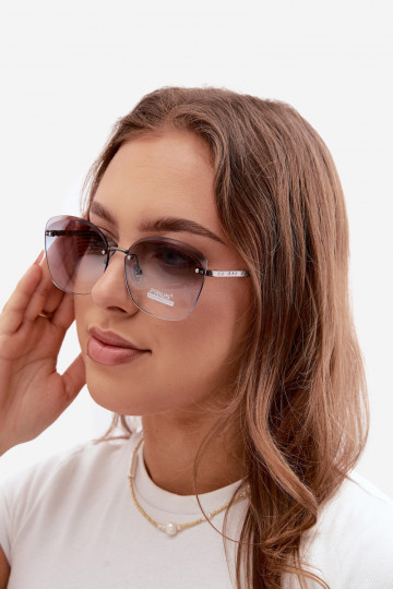 Bezrāmju saulesbrilles ar UV 400 filtriem zila krāsā