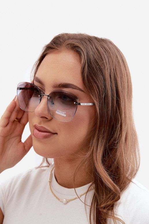 Bezrāmju saulesbrilles ar UV 400 filtriem zila krāsā