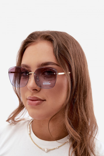 Saulesbrilles bez rāmja ar UV 400 filtru violetas