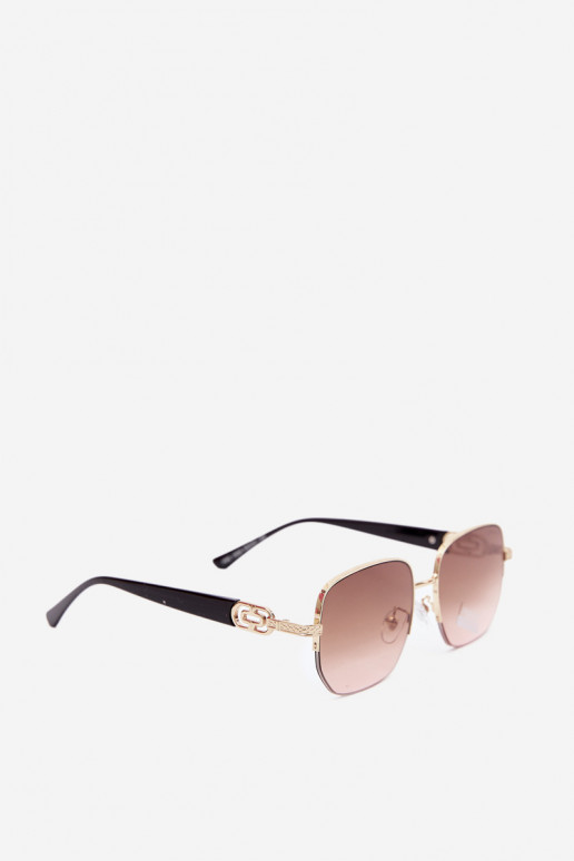 Saulesbrilles ar plānām rāmēm un UV filtru, rozā
