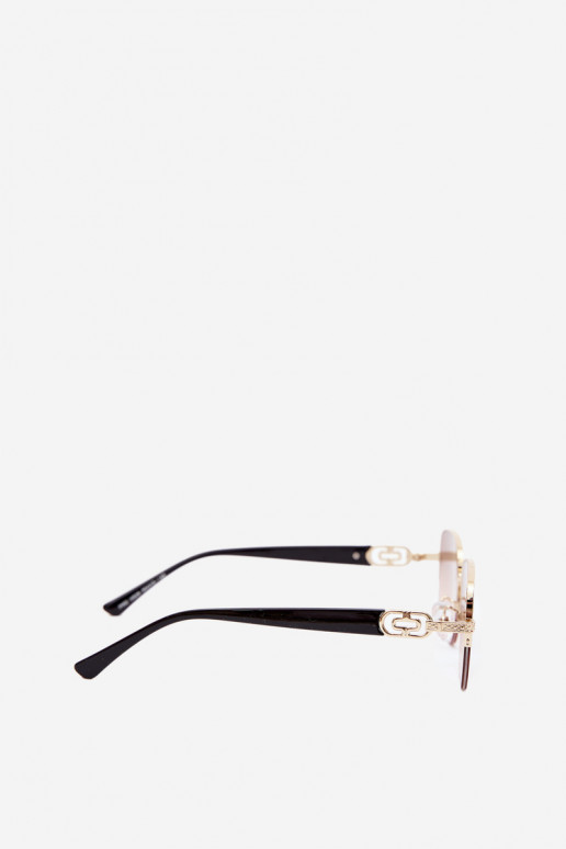 Saulesbrilles ar plānām rāmēm un UV filtru, rozā