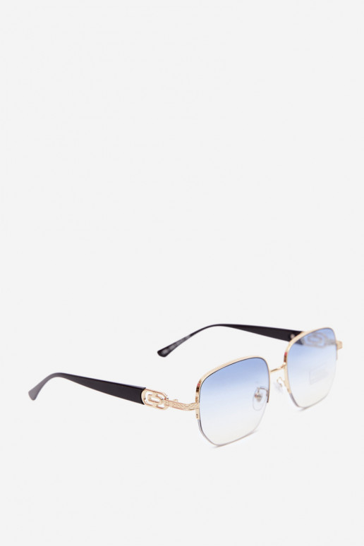 Saulesbrilles ar plānām rāmēm un UV filtru, zilas