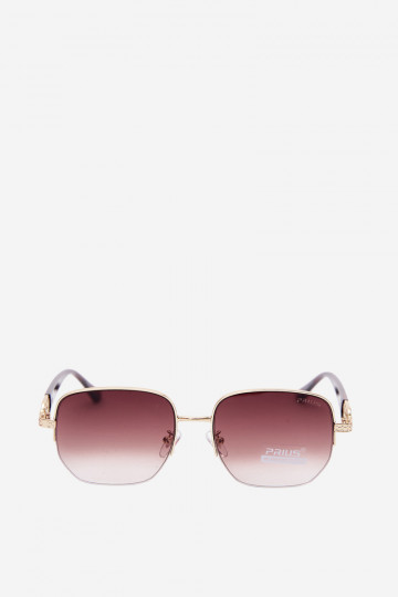 Saulesbrilles ar plānām rāmēm un UV filtru, brūnas 2