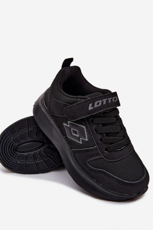 Bērnu sporta apavi ar velcro LOTTO SOBRIO 2601571K melni