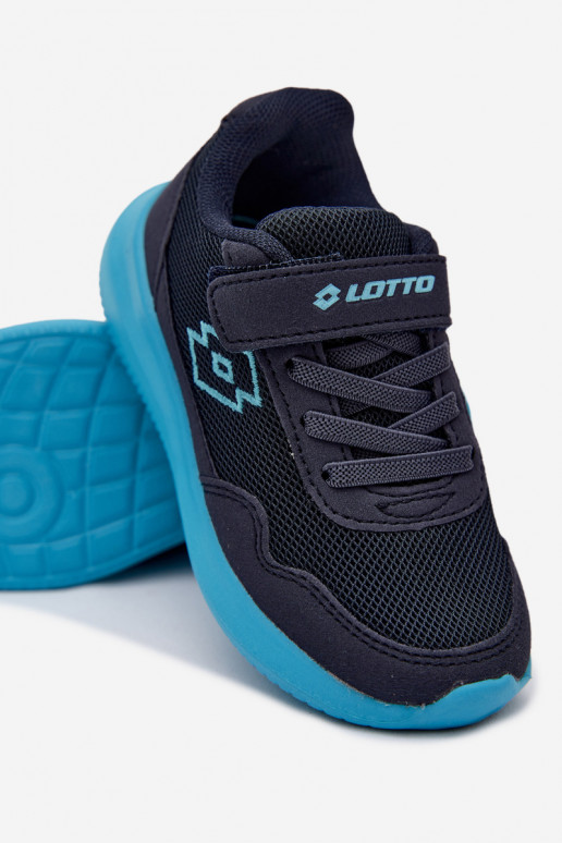 Bērnu sporta apavi ar velcro LOTTO 2600002K CONNEECT tumši zili