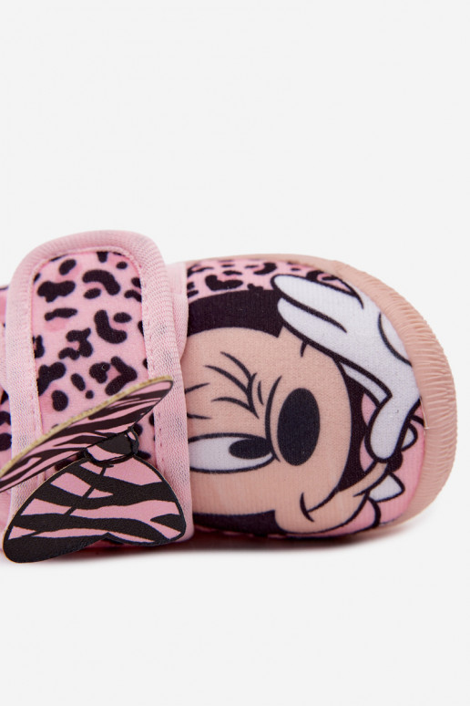 Bērnu čības ar velcro MINNIE MOUSE rozā