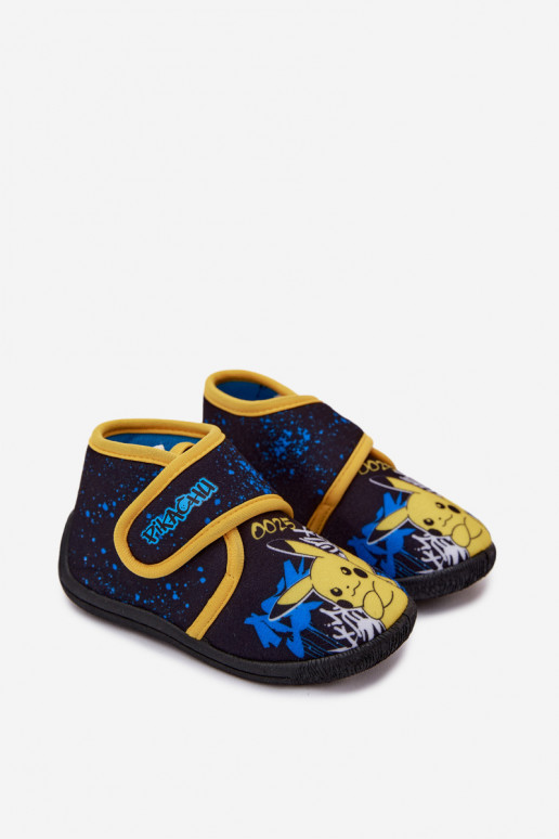 Zēnu čības ar velcro Pikachu dzeltenas