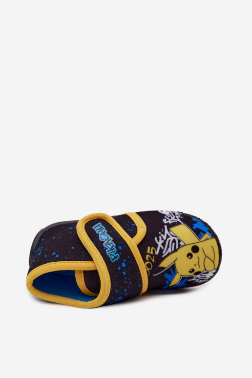 Zēnu čības ar velcro Pikachu dzeltenas