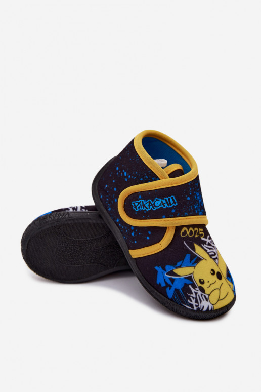 Zēnu čības ar velcro Pikachu dzeltenas