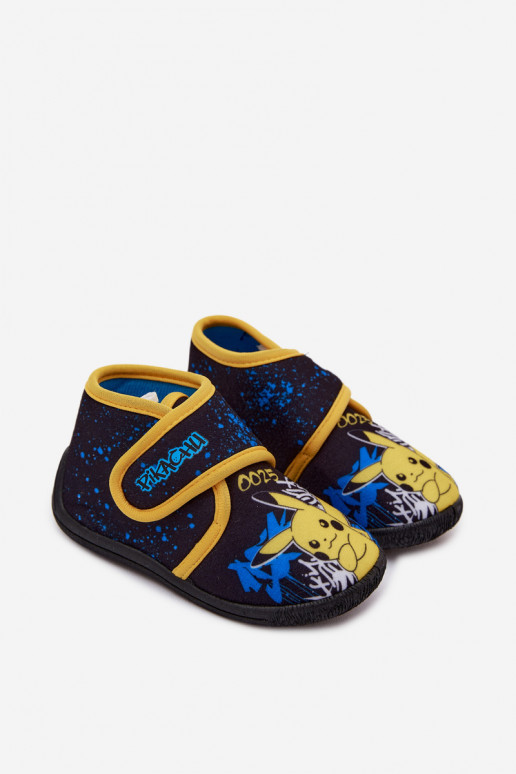 Zēnu čības ar velcro Pikachu dzeltenas