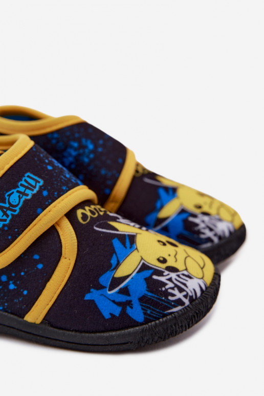 Zēnu čības ar velcro Pikachu dzeltenas