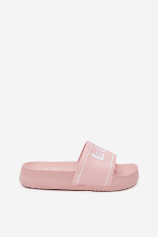 Sieviešu rozā čības ar platformu Lee Cooper