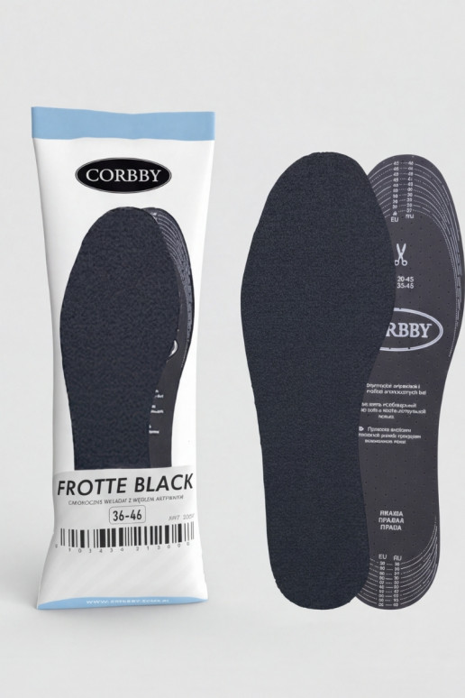 Corbby FROTTE BLACK Ieliktņi ar aktivēto ogli