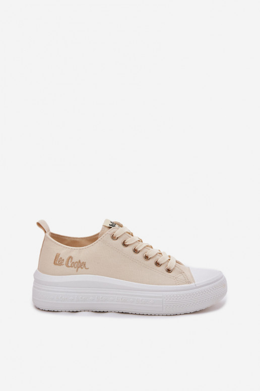 Ikdienas apavi uz platformas smilšu krāsā Lee Cooper LCIN-24-44-2464L