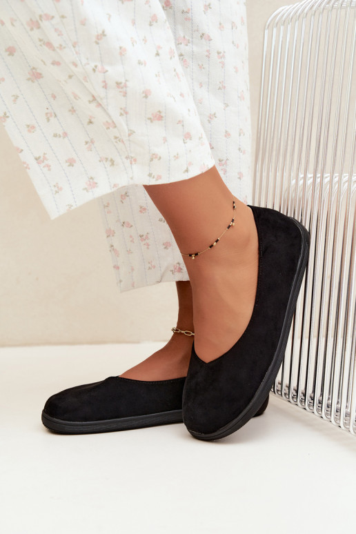 Melnas barefoot balerīnas Hollin