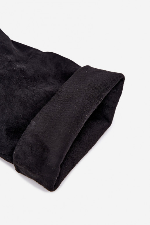 Melni potītes zābaki ar plāniem papēžiem Slouchy Penrose