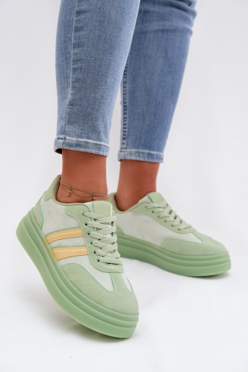 Sneakers modeļa apavi Sieviešu ar platformu Zaļas krāsas Galleria 2