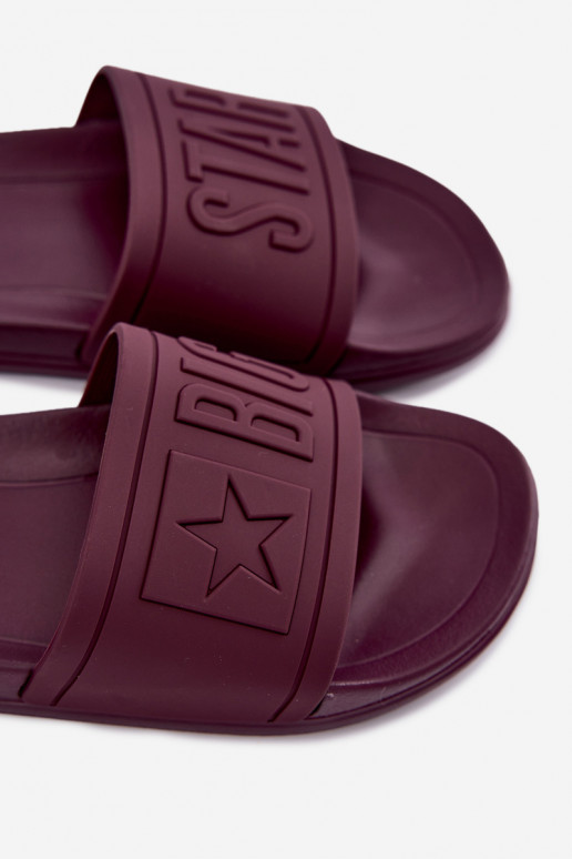 Sieviešu čības Big Star UU274070 bordo krāsā