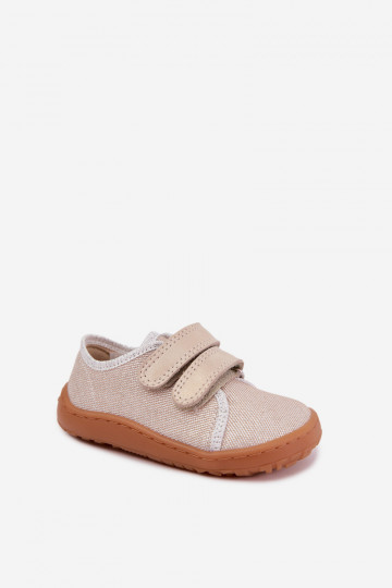 Bērnu Barefoot čības Froddo Canvas G1700440-1 Zelta