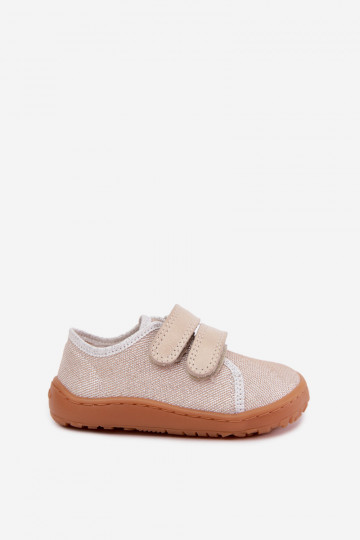 Bērnu Barefoot čības Froddo Canvas G1700440-1 Zelta 2