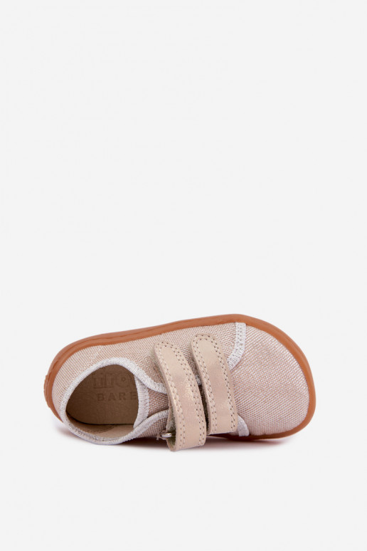 Bērnu Barefoot čības Froddo Canvas G1700440-1 Zelta