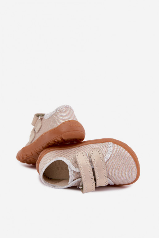 Bērnu Barefoot čības Froddo Canvas G1700440-1 Zelta