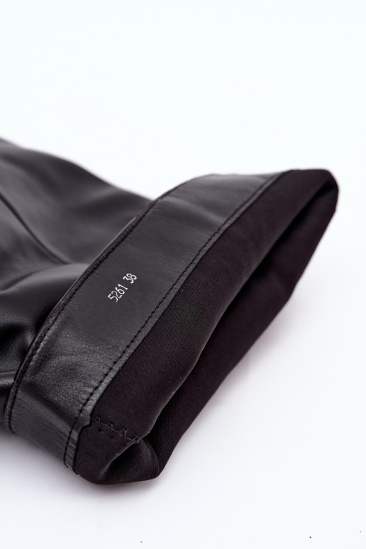 slip-on garie zābaki ar papēžiem melnā krāsā Calmy