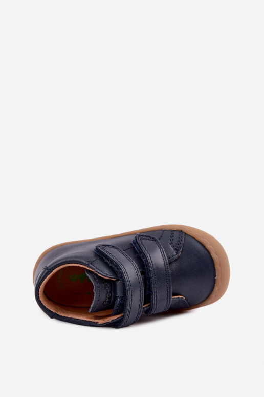 Tumši zili bērnu ādas kurpes Barefoot Froddo G2130328