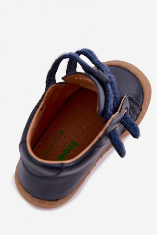 Tumši zili bērnu ādas kurpes Barefoot Froddo G2130328
