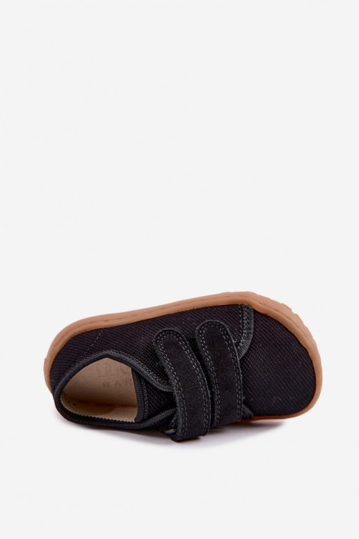 Melni bērnu čības Barefoot Froddo Canvas G1700440-19