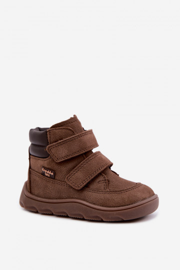 Brūnas bērnu ādas kurpes Barefoot Froddo G2110150-13