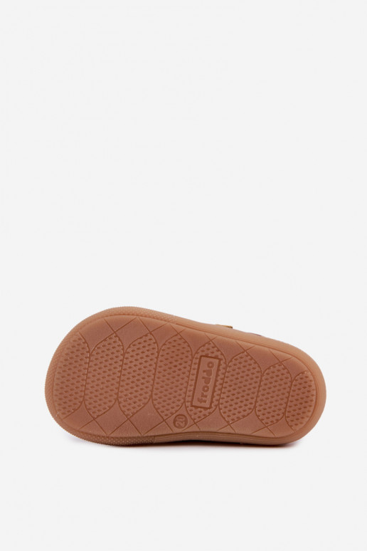 Brūnas bērnu ādas kurpes Barefoot Froddo G2130380-2
