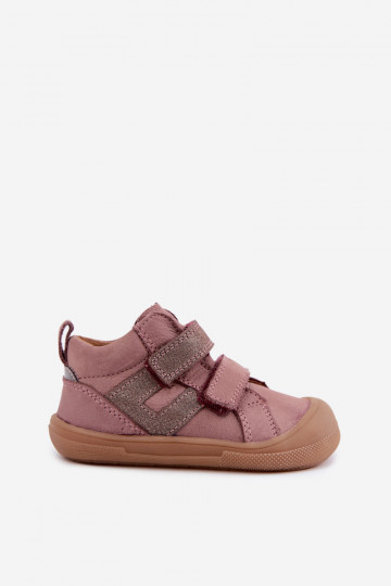 Ādas apavi bērniem Barefoot FRODDO G2130380-3 rozā krāsā 2