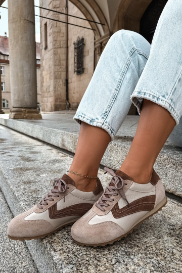 Barefoot sneakeri no mākslīgās zamšā smilšu krāsā Zazoo N1400