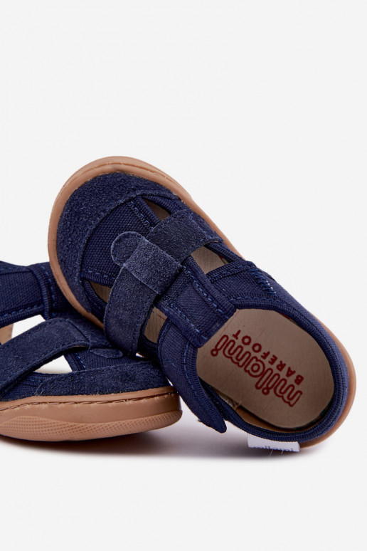 Bērnu čības Barefoot Milami tumši zilā Lumi
